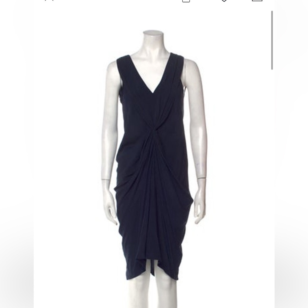 Elegant Black Draped Dress